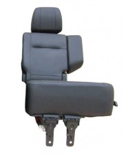 Banco Traseiro Esquerdo Pajero Full 4p 2008/2020 Couro Preto