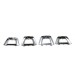 Kit 4 Molduras Parachoque Dianteiro Mercedes Glc43 Amg 17/19