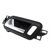 Maçaneta Interna Dianteira Esquerda Amarok V6 Aço Escovado Original Traseira