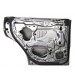 Porta Traseira Esquerda Subaru Forester 2007 2008 C/ Detalhe Esquerdo (lado Do Motorista) Prata