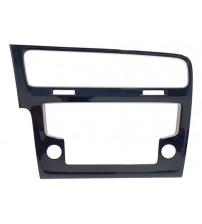Moldura Painel Multimídia Golf Tsi 2014 A 2017 Black Piano Preto